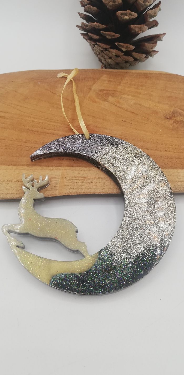 Décoration cerf en résine - photo numéro 2