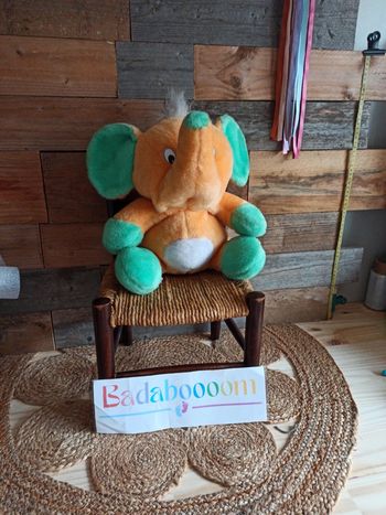 peluche éléphant Dalber vintage tbe