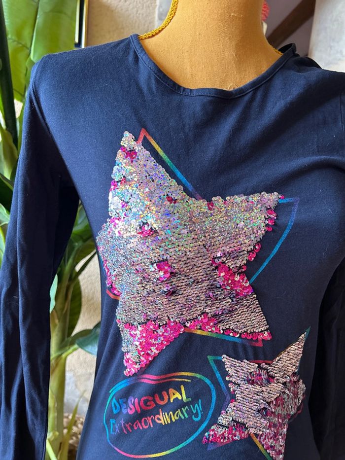 Desigual t-shirt a sequin - photo numéro 3