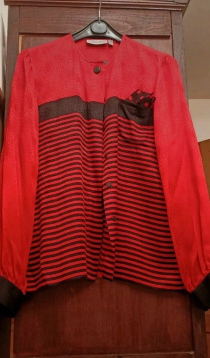 Blouse rouge taille M
