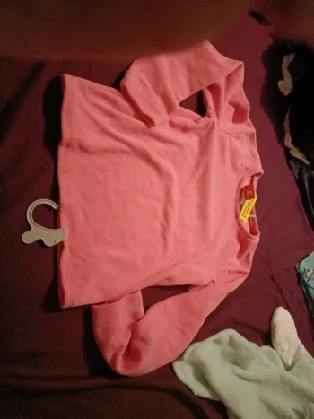 Pull polaire 13 14 rose neuf