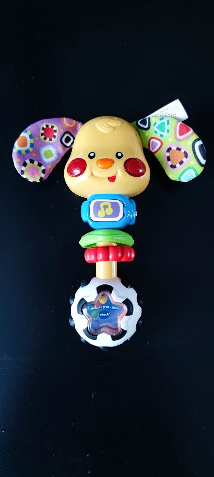 Jouet musical chien.