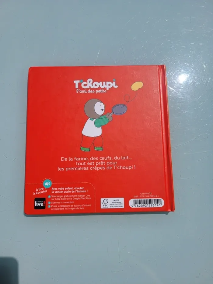 Livre T'choupi : à lire et à écouter, tome 68 🥞 T'choupi fait des crêpes 🥞 - photo numéro 4