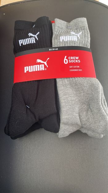 2 lots chaussettes puma 39-42 neuf