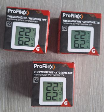 3 thermometres hygrometre
