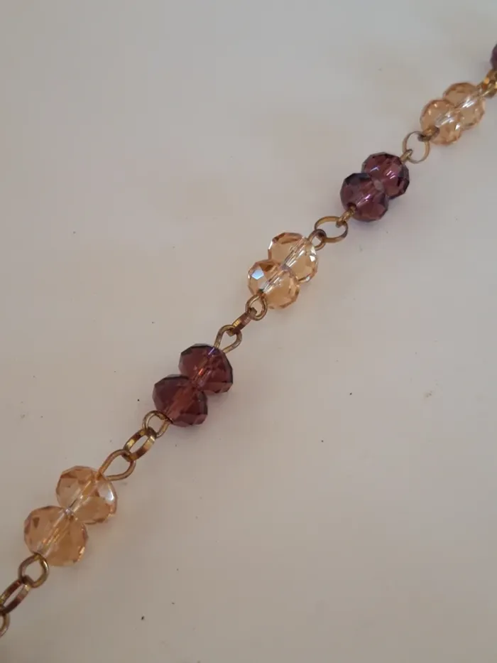 Bracelet fantaisie ambré - photo numéro 4