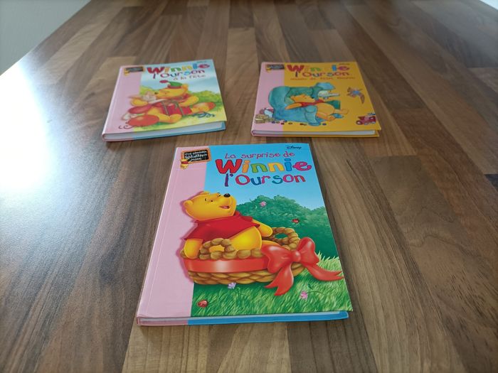 Lot 3 livres Winnie l'ourson+ peluche Bourriquet - photo numéro 3