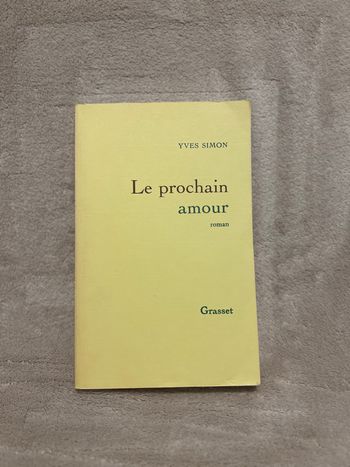 Livre – Le prochain amour – Yves Simon 