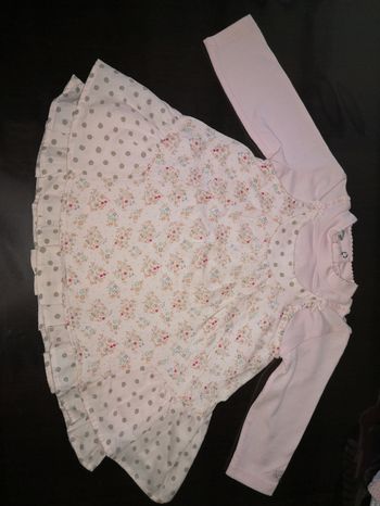 Robe avec tee-shirt intégré 6 mois Absorba