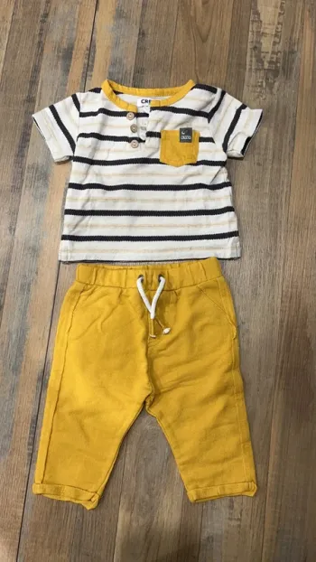 T-shirt manches  outres et jogging léger