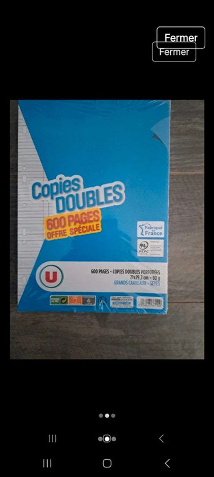 600 copies doubles U - photo numéro 2