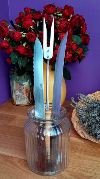 couteau à pain et à viande + pic à viande