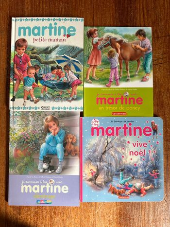 Lot de 4 livres albums collection Martine je commence à lire Casterman Gilbert Delahaye bd