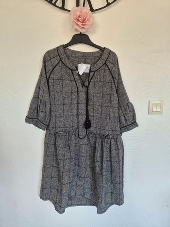Robe grise et noir bonobo taille xs