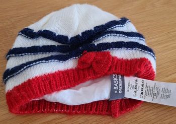 Bonnet 23 mois et moufles 12-24 mois