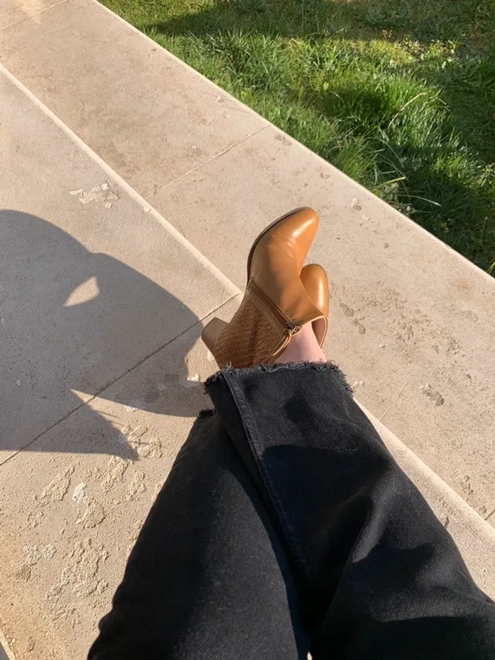 Bottines cuir marron taille 37 - photo numéro 13