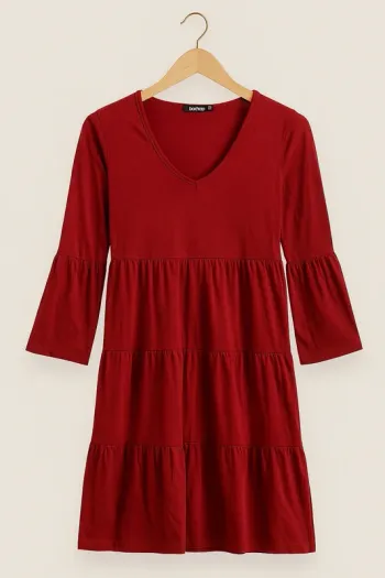Robe courte bordeaux Boohoo - Taille 38 - Très bon état