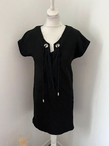 Robe noire à motifs Ikks XS