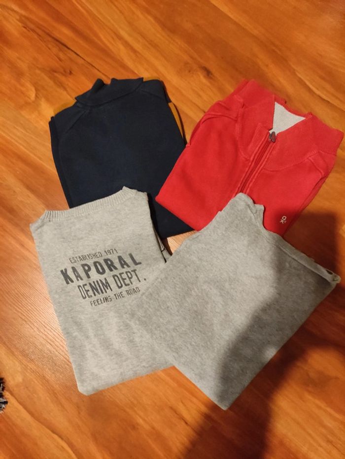 Lot pull et gilet taille 12 ans