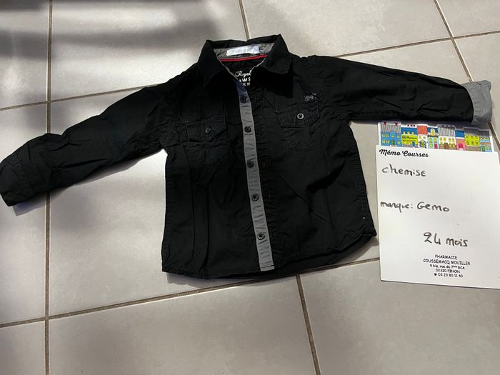 Chemise garçon 24 mois