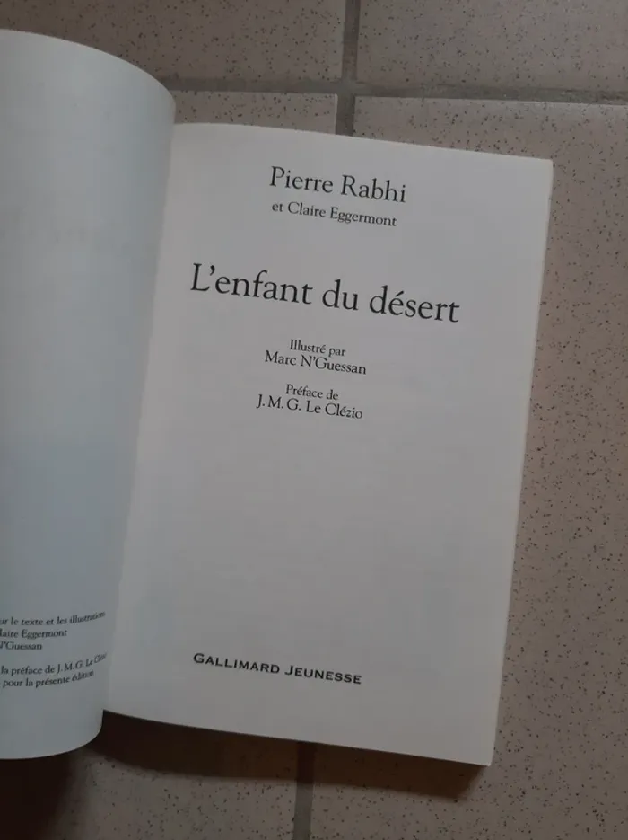 Livre l enfant du désert - photo numéro 2
