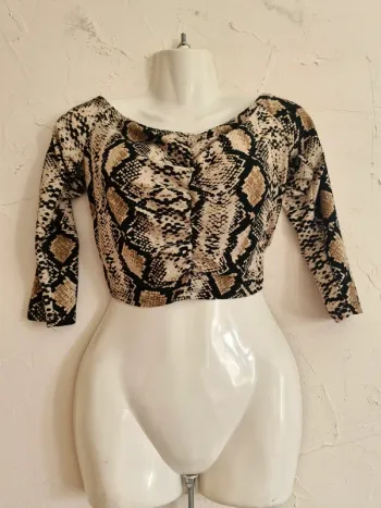 Superbe croc top léopard Jennifer M