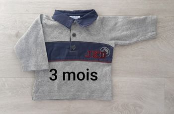 Polo manches longues - 3 mois