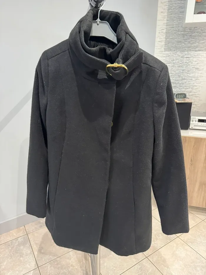 Manteau noir Mango XS
