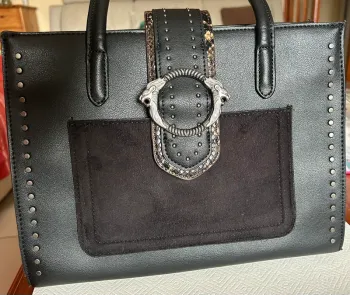 Sac noir Fuchsia Paris