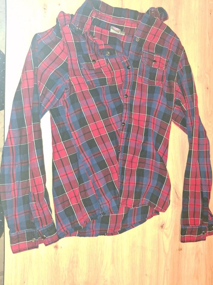 Chemise à carreaux 12 ans Bilook - photo numéro 2