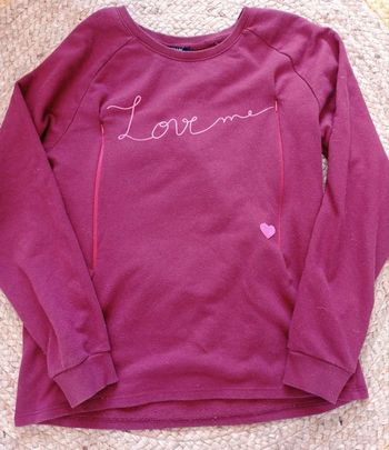 Pull d'allaitement bordeaux Love Me