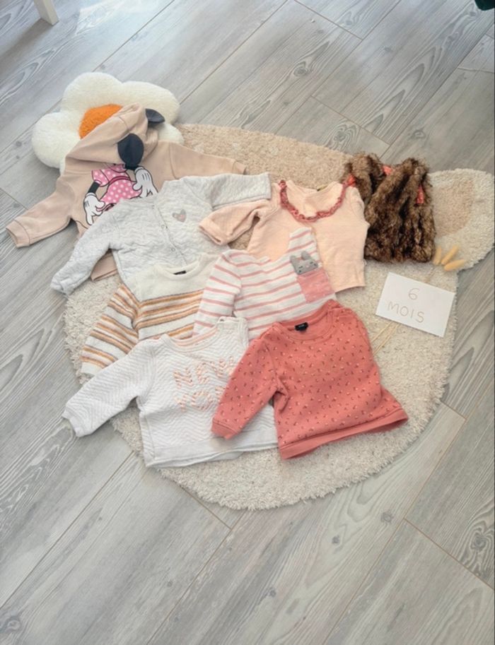 Lot sweats fille 6 mois