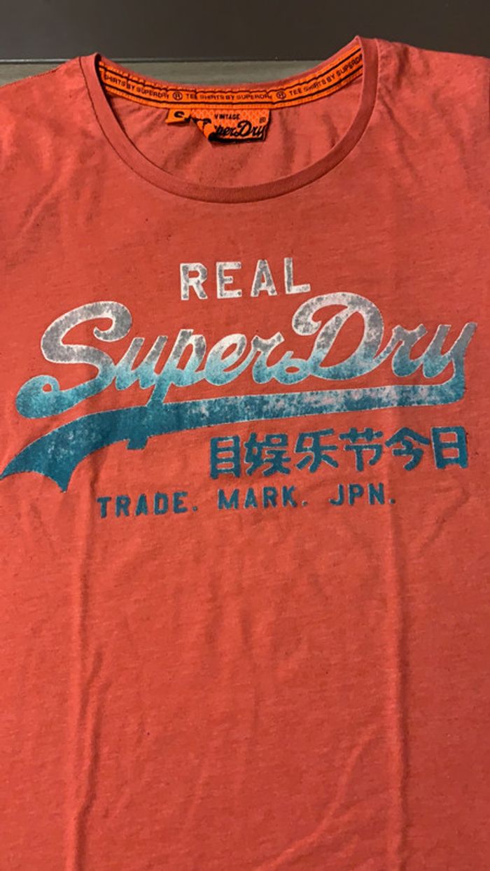 Tee Shirt Superdry rose rouge - photo numéro 3