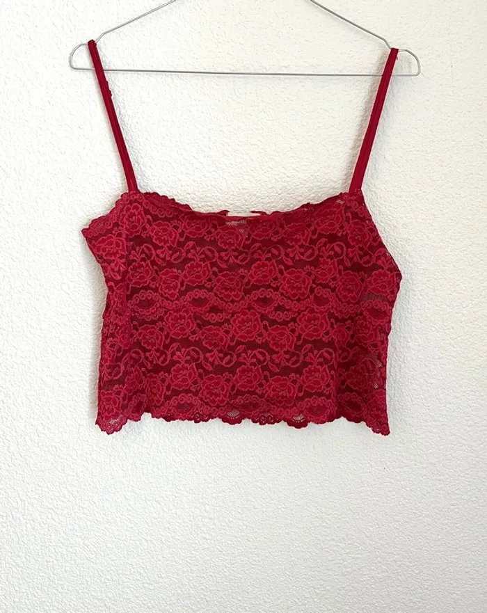 Top court à dentelle taille 42