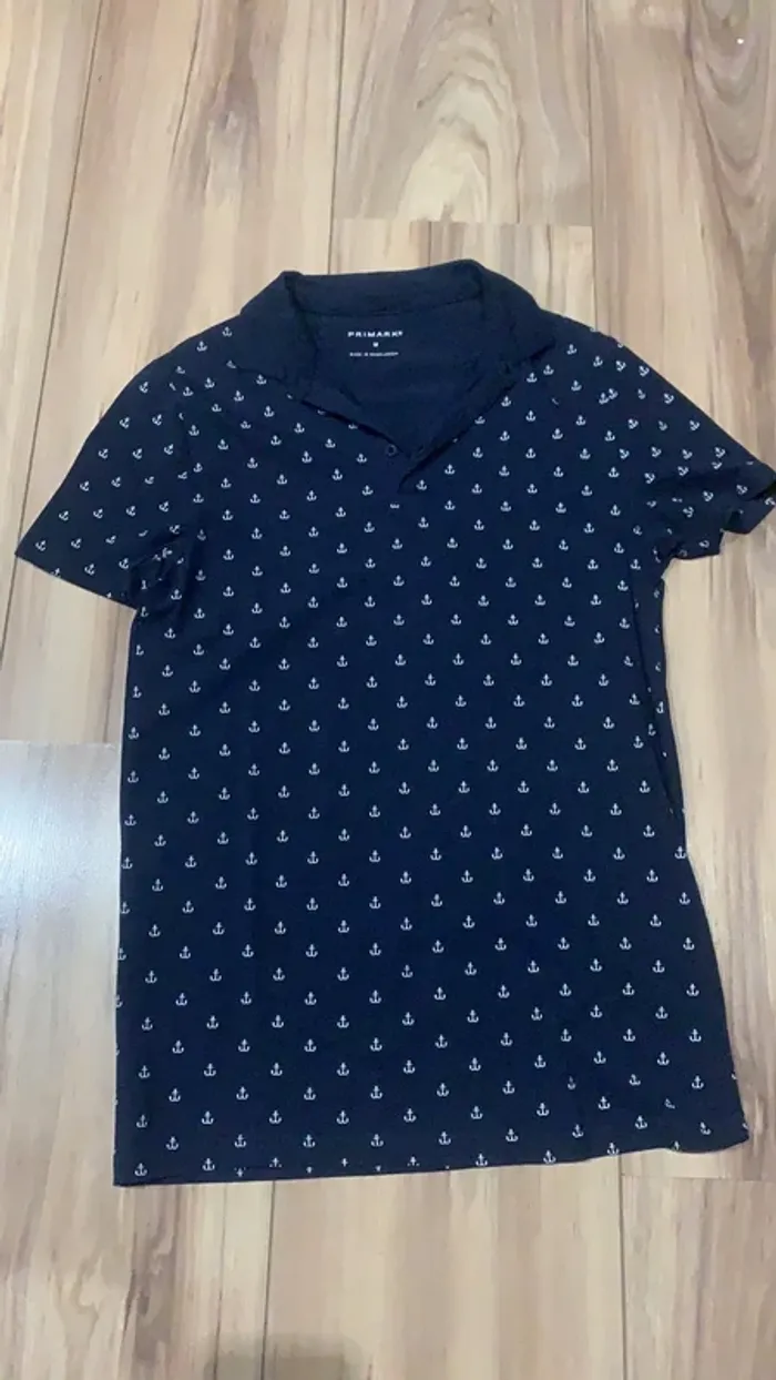 Polo homme marine