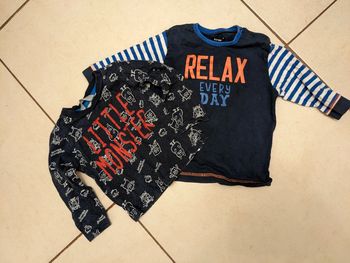 Lot t-shirt manches longues garçon 18 mois