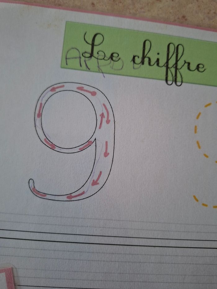 fiche pour apprentissage à écrire les chiffres - photo numéro 10