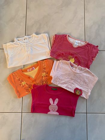 Tee-shirts fille 24 mois