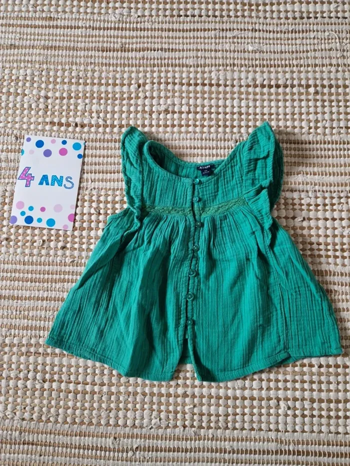 Blouse verte fille - 4 ans kiabi🌿 - photo numéro 2