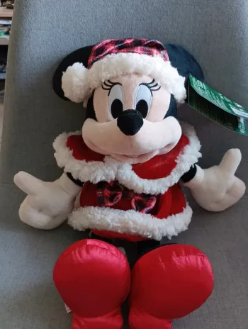 Peluche Minnie noël Disneyland Paris 45 cm neuf