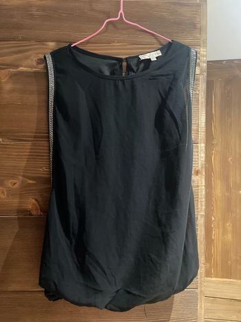 Top blouse débardeur noir