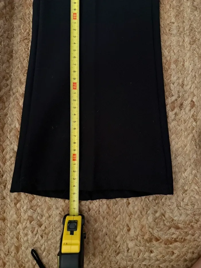 Pantalon Noir Élégant Coupe Droite - Taille 34 - photo numéro 4
