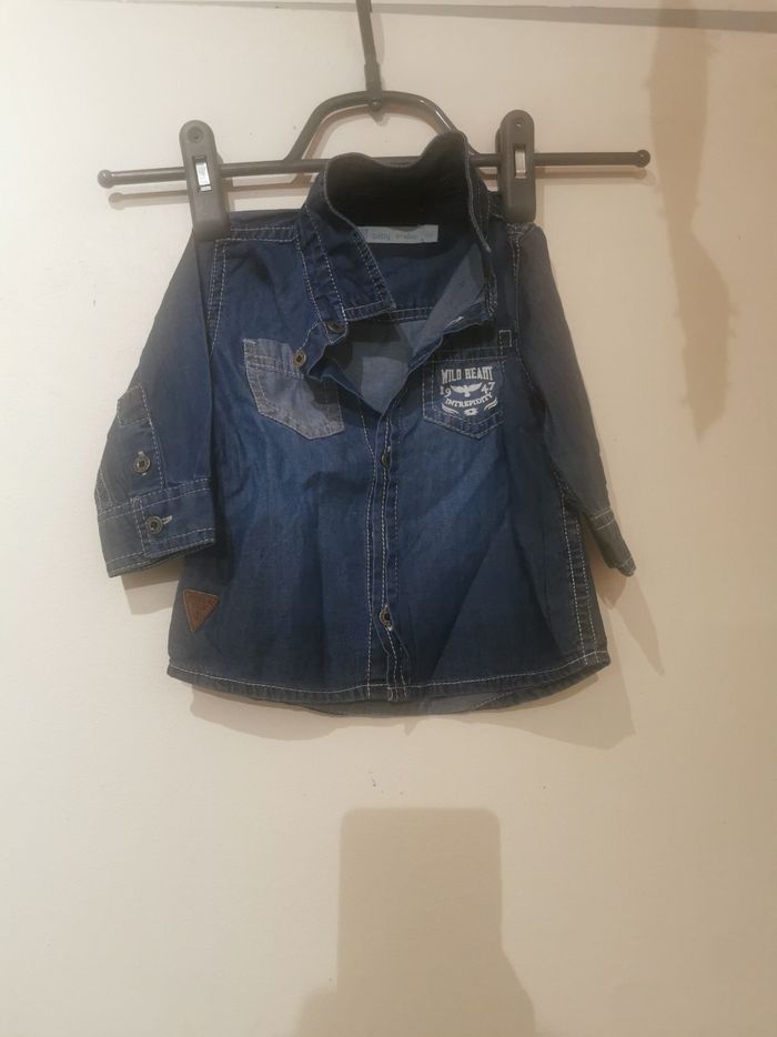 Chemise jean t 6 mois gemo