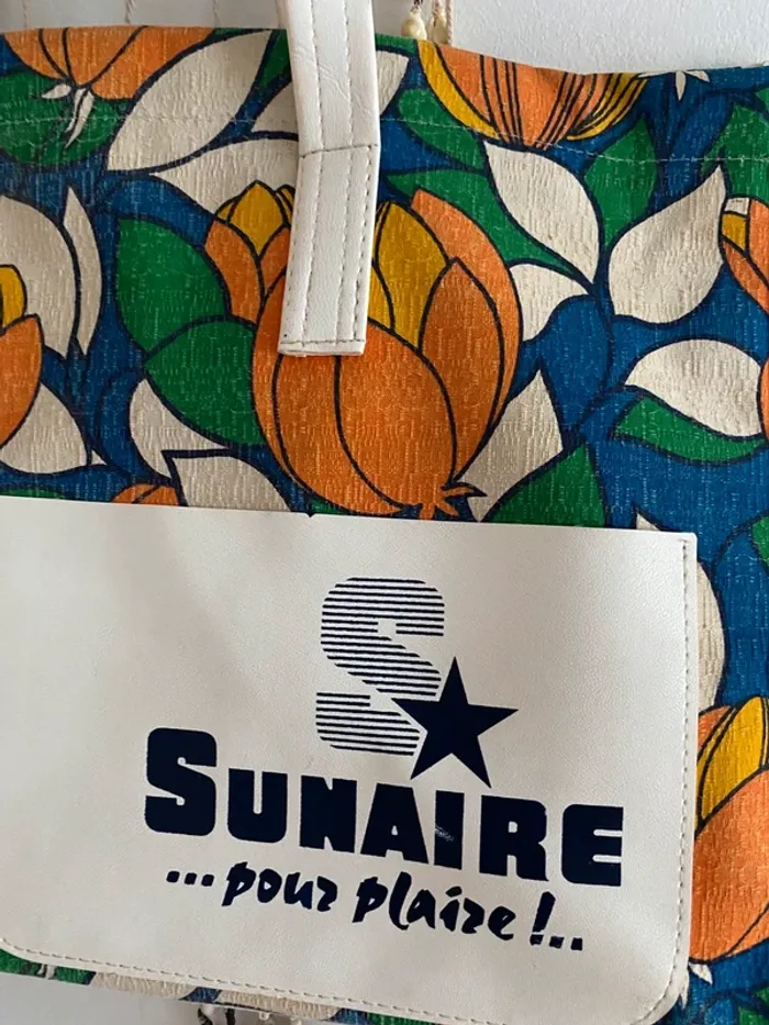 Sac cabas vintage à fleur - photo numéro 2