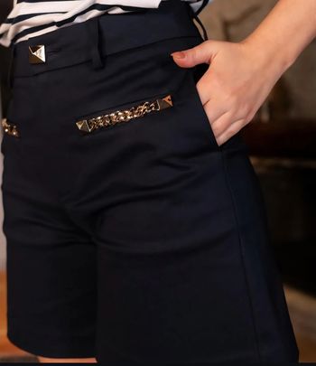 Short noir élégant Moda Ana Taille S