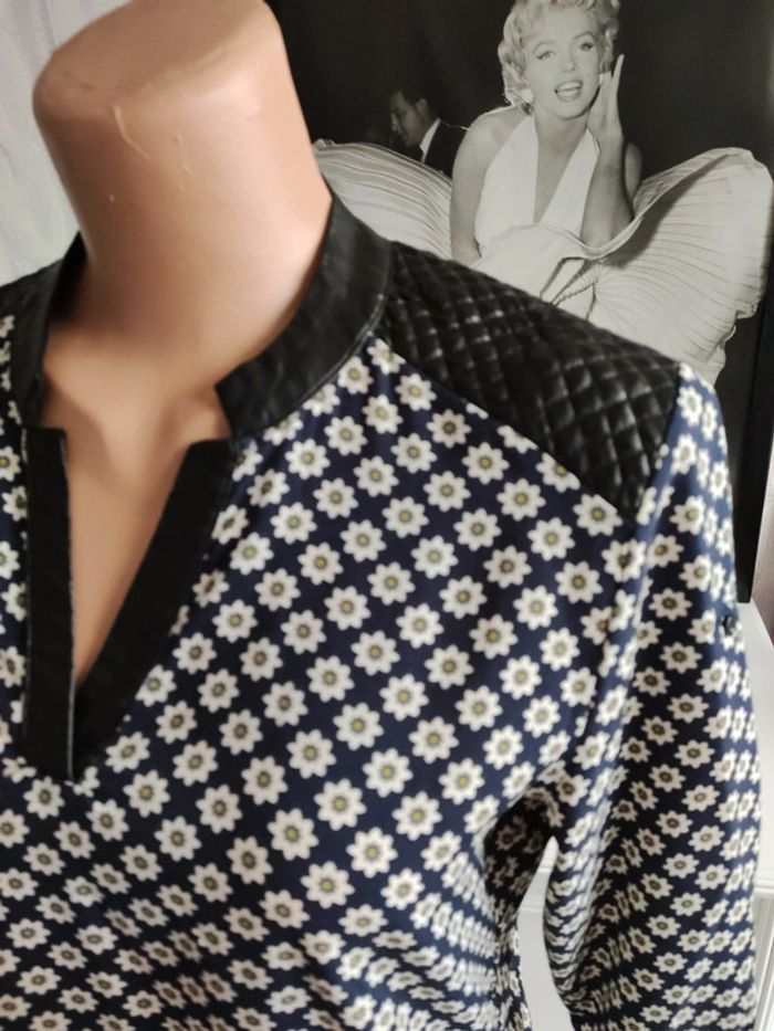 Magnifique robe tunique bi-matiere - photo numéro 3