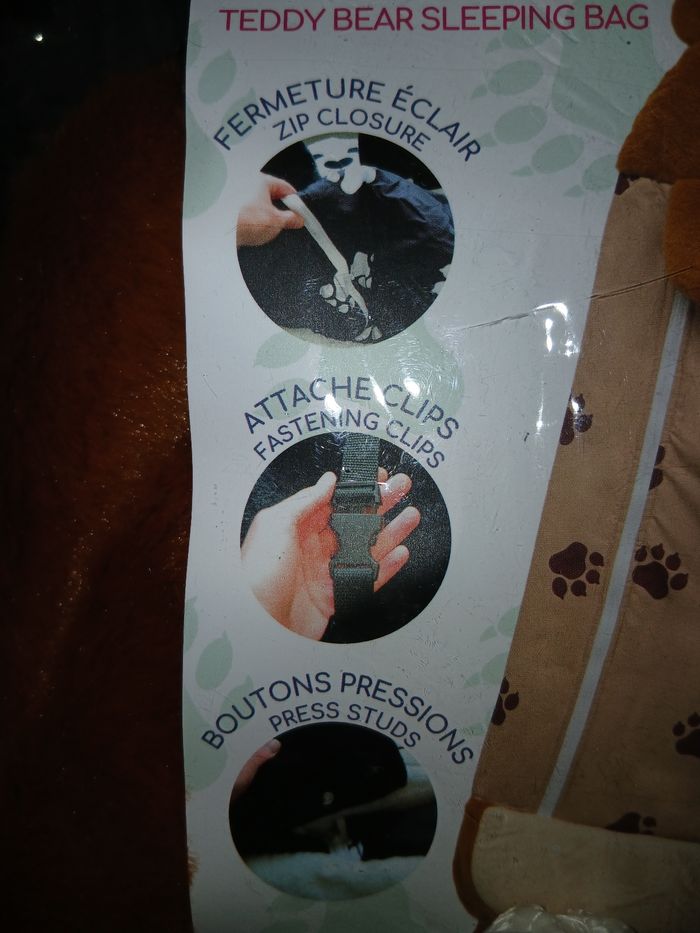 Sac de couchage ourson neuf - photo numéro 8