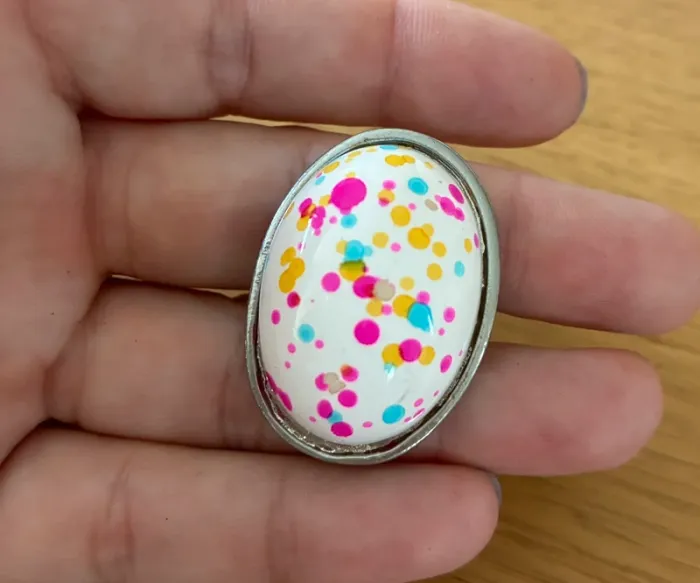 Bague fantaisie multicolore