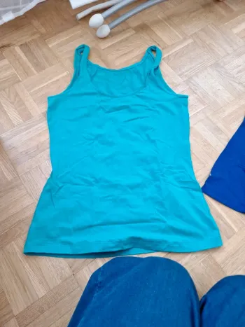 Débardeur turquoise
