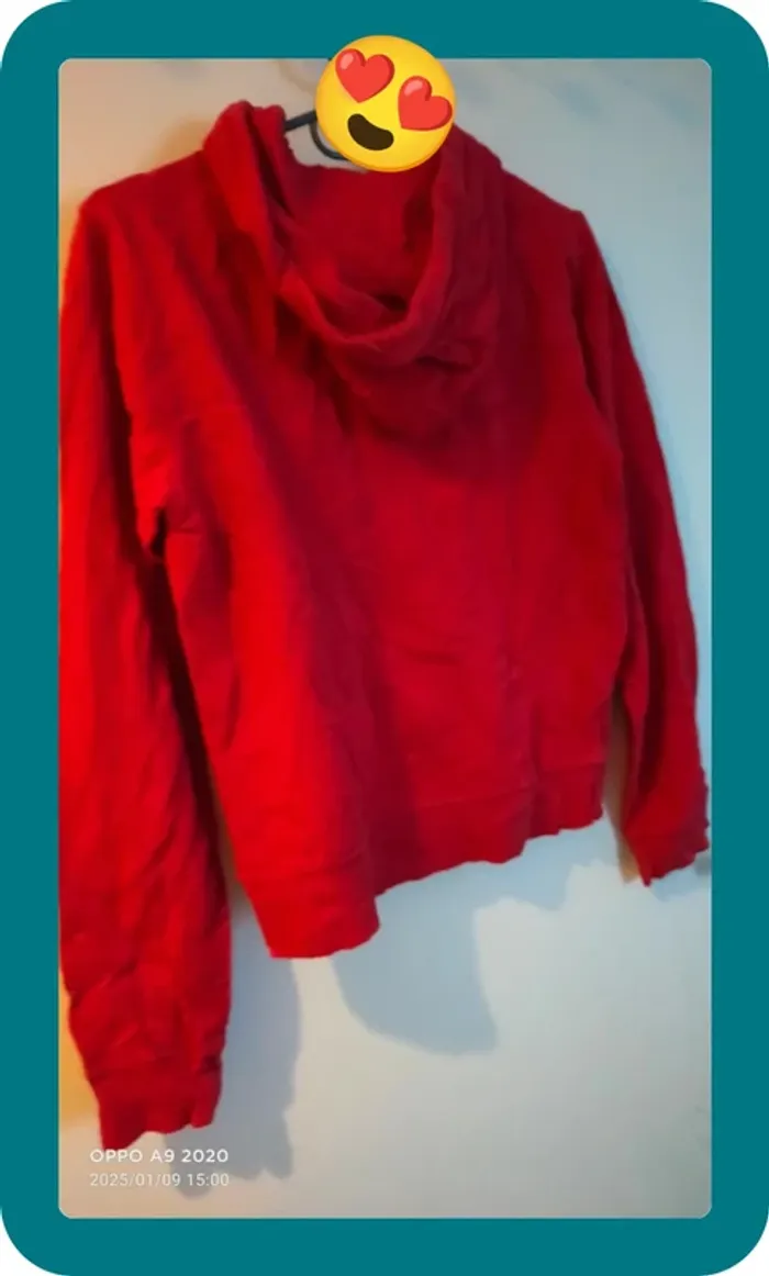 Sweat à capuche rouge, fille, Complice - photo numéro 4